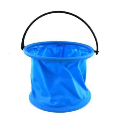 ASEANAO Collapsible Water Bucket, Collapsible Bucket with Handle, Collapsible Water Bucket for Camping,Outdoor,Fishing,Cleaning (Blue), 95556-NeatNest