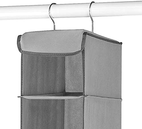 Whitmor Hanging Shoe Shelves - 8 Section - Closet Organizer - Grey-NeatNest