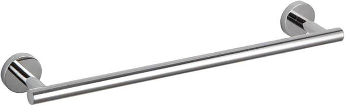 GERZWY 18-Inch Bathroom Single Towel Bar Stainless Steel Bath Towel Rack Contemporary Style Wall Mount, Polished Finish AG1101C45-JG