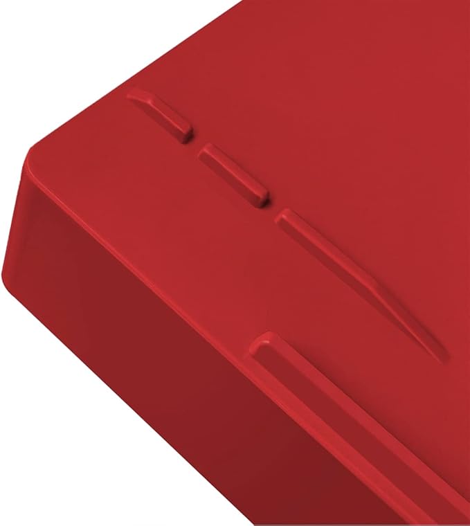 Acrimet Stackable Letter Tray Front Load, Letter Size, Plastic, Solid Red Color, 1 Unit-NeatNest