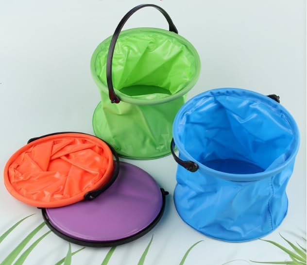 ASEANAO Collapsible Water Bucket, Collapsible Bucket with Handle, Collapsible Water Bucket for Camping,Outdoor,Fishing,Cleaning (Blue), 95556-NeatNest