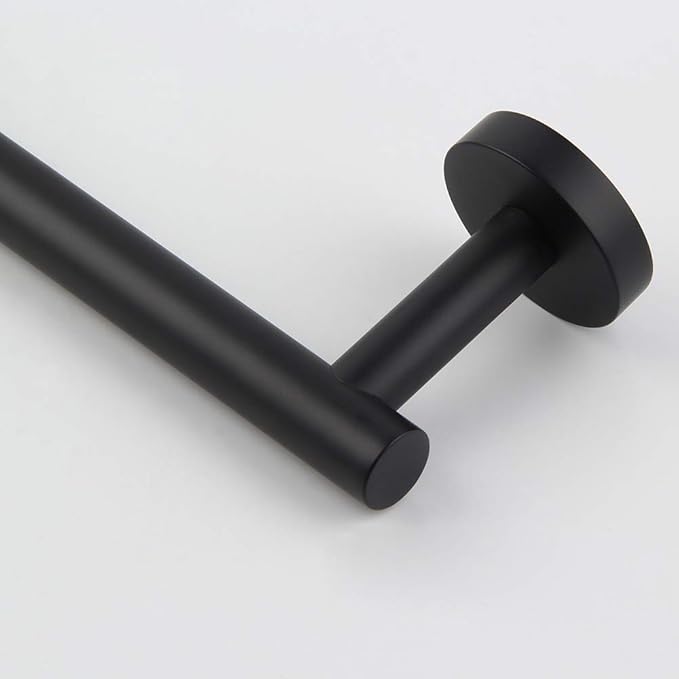 GERZWY 9-Inch Small Kitchen Towel Bar SUS 304 Stainless Steel Cabinet Hand Towel Bar Wall Mounted Bathroom Organizer Matte Black AG1101C23-BK