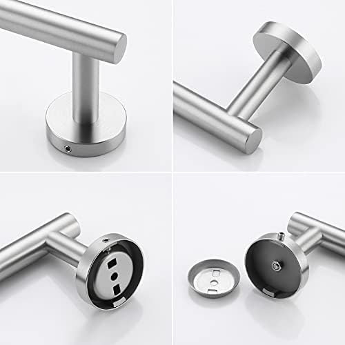KES 33.7 Inches Towel Bar for Bathroom Shower Hand Towel Holder Hanger SUS304 Stainless Steel RUSTPROOF Wall Mount Brushed Steel, Total Length 36 Inch, A2000S90-2