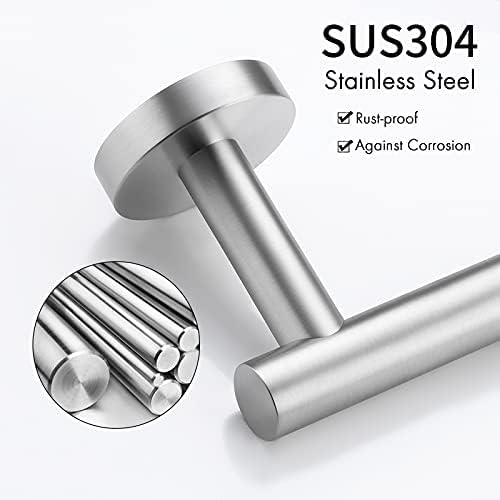 KES 33.7 Inches Towel Bar for Bathroom Shower Hand Towel Holder Hanger SUS304 Stainless Steel RUSTPROOF Wall Mount Brushed Steel, Total Length 36 Inch, A2000S90-2