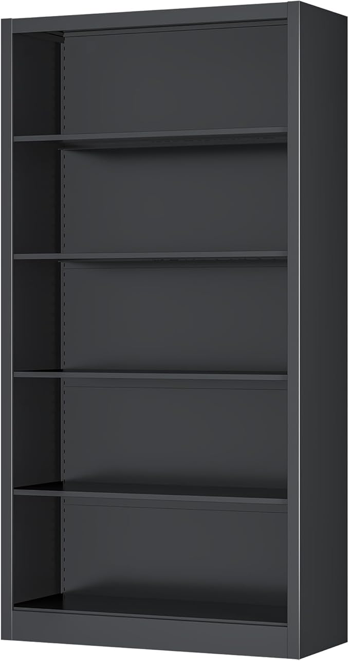 Shoe Cabinet,5 Tiers Heavy Duty Metal Freestanding Shoe Rack,55" Tall Shoe Rack with Open Storage Shelf for Entryway,Living Room,Garage (Black, 5 Tier-55 H*27.6" W*11.8" D)-NeatNest