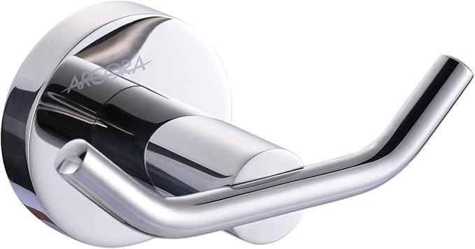 ARCORA Stainless Steel Towel Hooks: Chrome Towel Hooks for Bathroom Heavy Duty Robe Hook for Bathroom Bedroom
