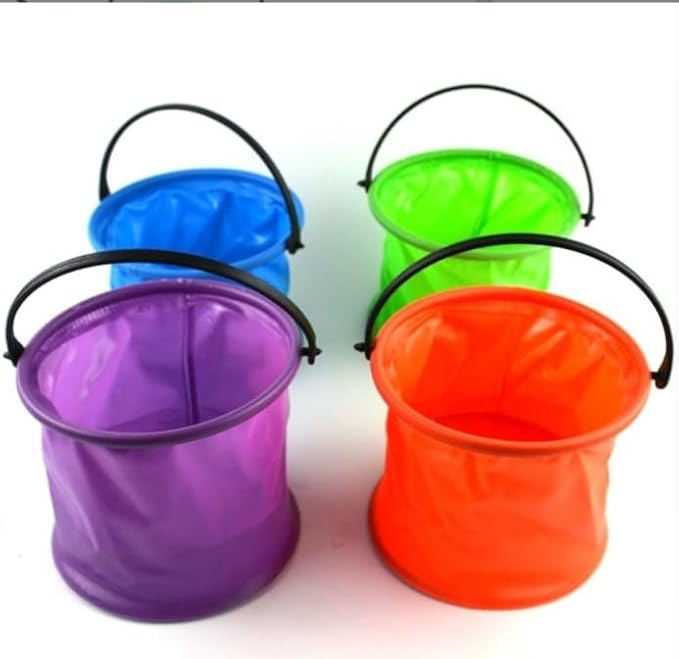 ASEANAO Collapsible Water Bucket, Collapsible Bucket with Handle, Collapsible Water Bucket for Camping,Outdoor,Fishing,Cleaning (Blue), 95556-NeatNest
