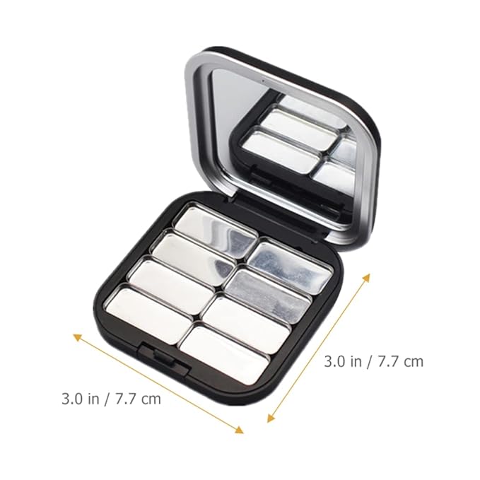 Beaupretty 2pcs Empty Lipstick Palette DIY Lipstick Lip Balm Blusher Containers Refillable Makeup Eyeshadow Storage Case Box with Mirror-NeatNest
