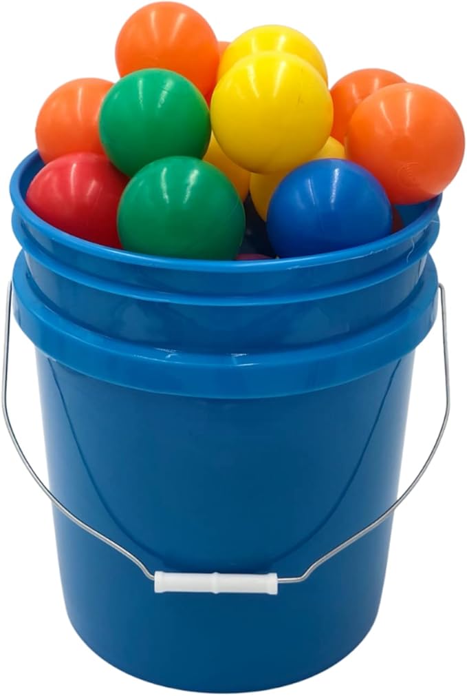 House Naturals 5 gal Blue Food Grade Bucket Pail Container with Easy snap on Lid Made in USA