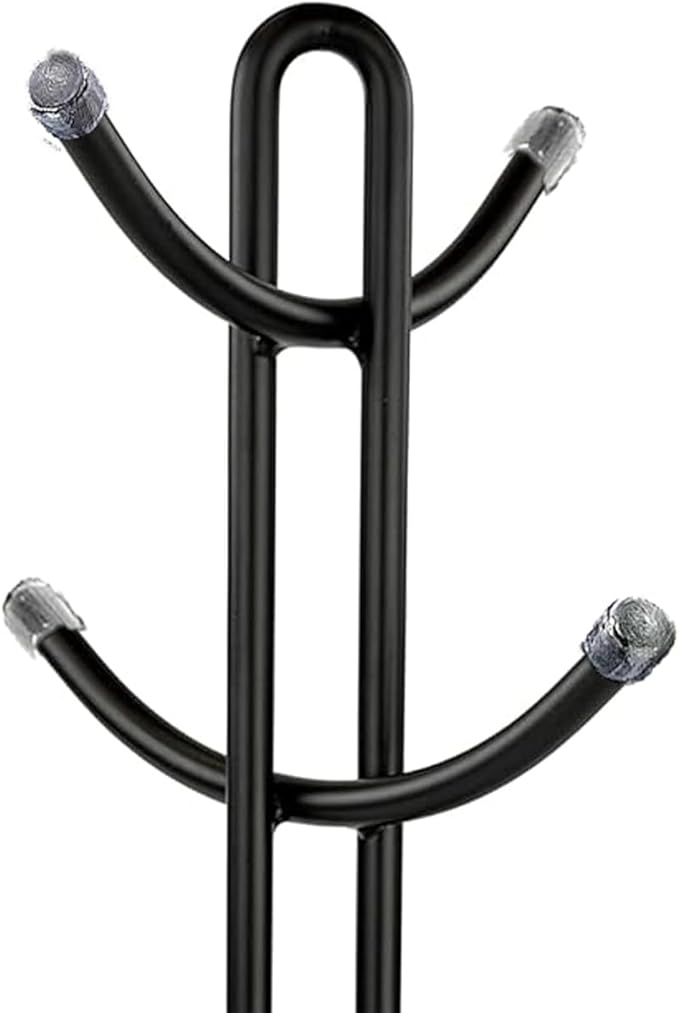 FitWell Mugs Holder, Mug Tree, Coffee Mug Holder, Coffee Mug Tree, Mug Organizer for Cabinet, Mug Holder Stand, Coffee & Tea Cup Storage Rack (Black, 8 Mugs Holder (17.5"H))-NeatNest