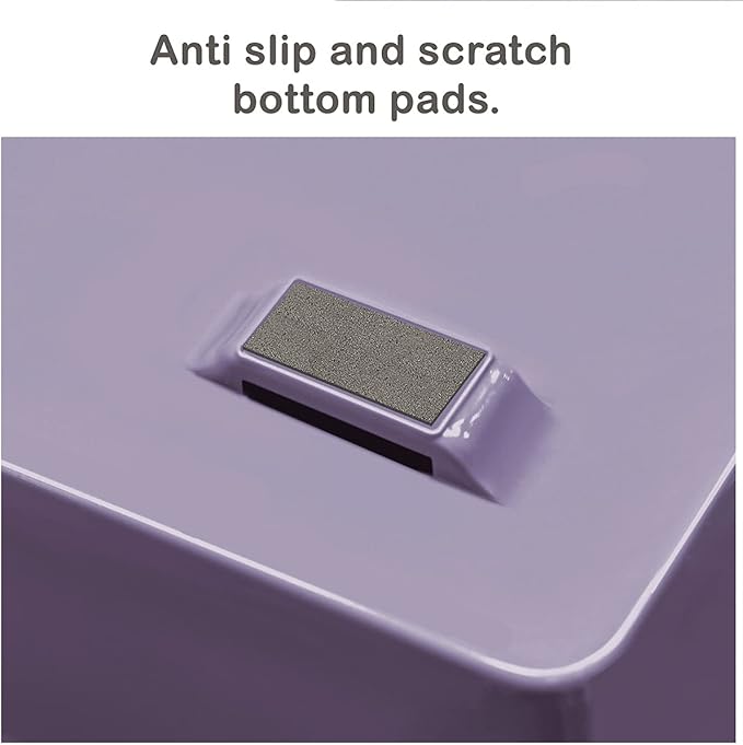 Acrimet Facility 2 Tier Letter Tray, Side Load, Letter Size/A4, Desktop File Organizer, Plastic (Solid Purple Color)-NeatNest