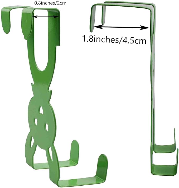 eywlwaar Cute Over The Door Hooks Sturdy Metal Single Hooks for Hanging Coats,Towels,Clothes and More 5 Pack