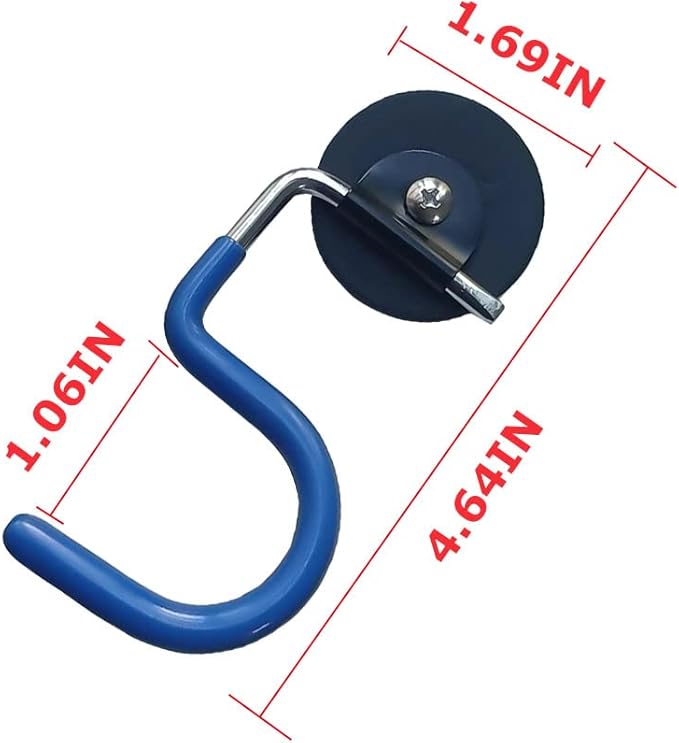 XXHong 2PCS Broom Holder Magnetic Broom Hooks Do Not Require Drilling Warehouse Kitchen Refrigerator Metal Surface Suitable Broom Holder Wall Mount-NeatNest
