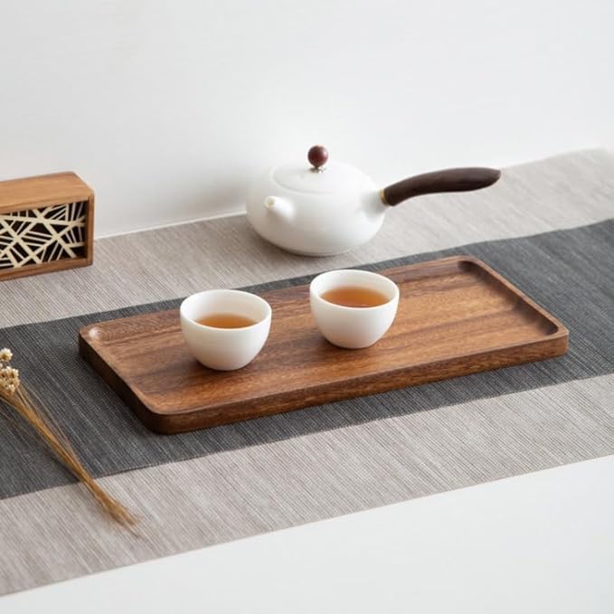 Bathroom Vanity Tray, Bathroom Tray for Counter, Toilet Tank Tray, Wood Bathroom Tray for Organizing and Home Decor (9.8 x 5.1 x 0.8 inch)-NeatNest