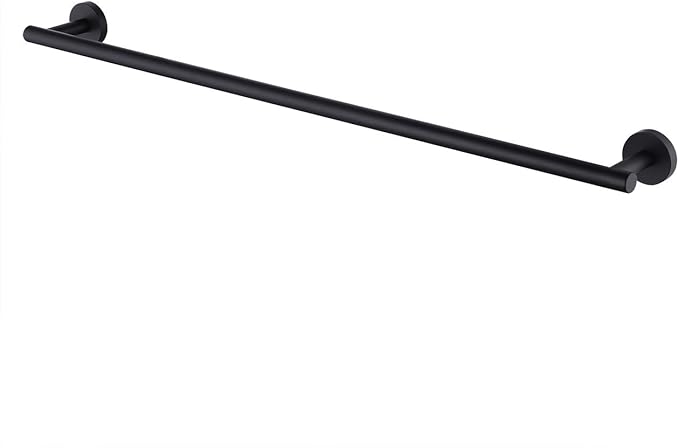 KES 27.6 Inches Matte Black Bathroom Towel Bar Shower Hand Towel Holder Hanger SUS304 Stainless Steel RUSTPROOF Wall Mount, Total Length 29.9 Inch, A2000S75-BK