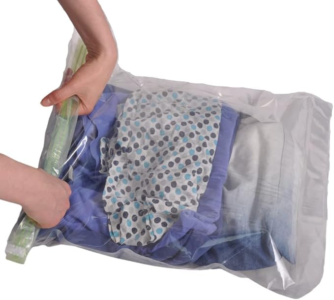 12 Space Saver Storage Bags for Clothes for Travel - Compression, no Vacuum Sacks - Luggage Accessories-NeatNest