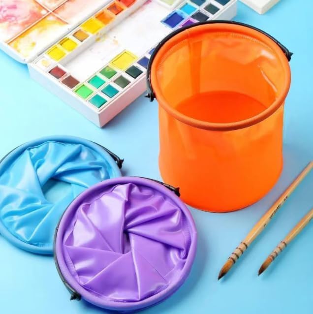 ASEANAO Collapsible Water Bucket, Collapsible Bucket with Handle, Collapsible Water Bucket for Camping,Outdoor,Fishing,Cleaning (Blue), 95556-NeatNest