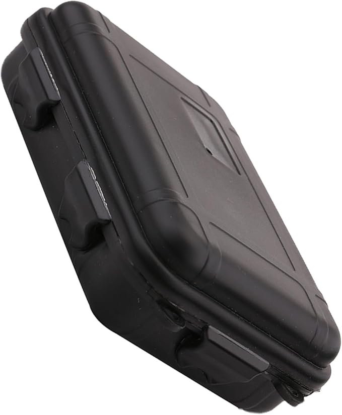 FILFEEL Outdoor Plastic Shockproof Box Airtight Survival Case Container Storage Carry Box Small (L-Black)-NeatNest
