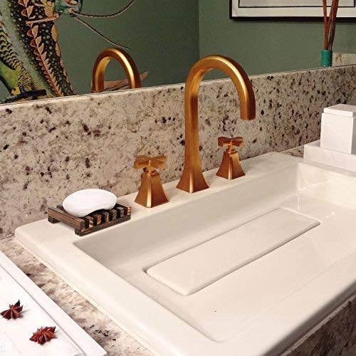 Anwenk Soap Dish Wooden Soap Saver Holder Soap Tray for Bathroom Shower Rectangular Sink Drainer Hand Craft for Soap,Sponges and More (2 Pack)-NeatNest