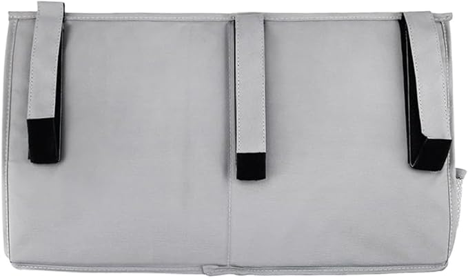 Bedside Caddy Storage Organizer Bunk Bed Oranizer Hanging Storage Bag for Crib Hospital Beds Dorm Rooms with 8 pockets (Grey)-NeatNest