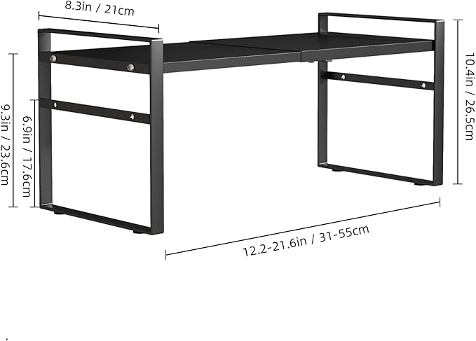 Expandable Cabinet Shelf Organizer Riser for Kitchen Pantry Cupboard Under Sink Countertop,kitchen cabinet shelf-NeatNest