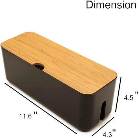 Cable Management Box| Power Stripe Organizer|Cord Organizer Box| Hide and Conceal Power Strips and Electrical Cords from TVs, Computers, and Desks| Keep Pets Safe-NeatNest