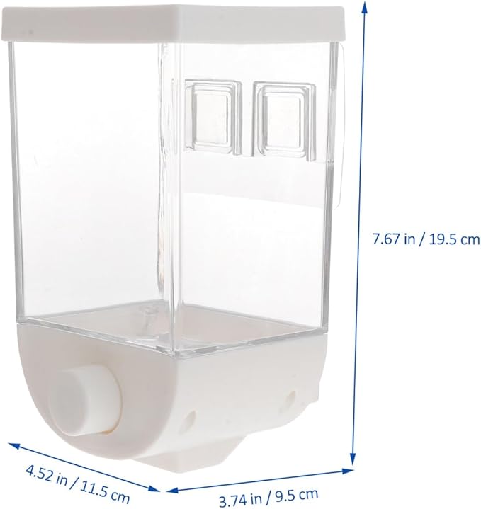 DOITOOL 1000ML Cereal Dispenser Hanging Storage Box Granola Dispenser Practical Kitchen Canisters White Dispensador De Cereal Dry Food Dispenser-NeatNest