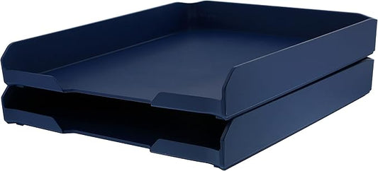Bostitch Office Konnect Letter Tray, Fits 9.75" x 12" Sized Documents, Blue-NeatNest