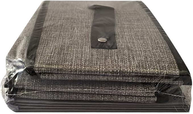 Foldable Clothes Boxes, Closet Bin with Handles, Fabric Storage Baskets for Drawers, Bins for Organizing Shelves, 13 × 9.1 × 5.5 inch, 2 Pack, Gray-NeatNest