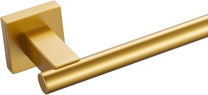 Miyili Bathroom Towel Bar 24-Inch Towel Rack Stainless Steel Bath Towel Hanger Wall Mount Gold Finish, A02G60A