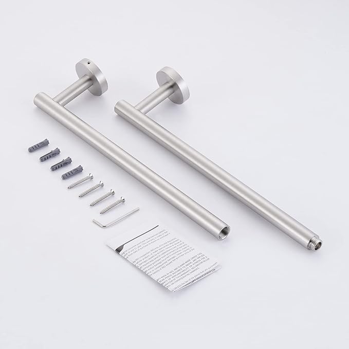 KES 23.2-Inch Towel Bar for Bathroom, Bath Towel Rack Towel Holder Wall Mount SUS304 Stainless Steel Brushed Finish, Total Length 25.5 Inch, A2000S65B-2