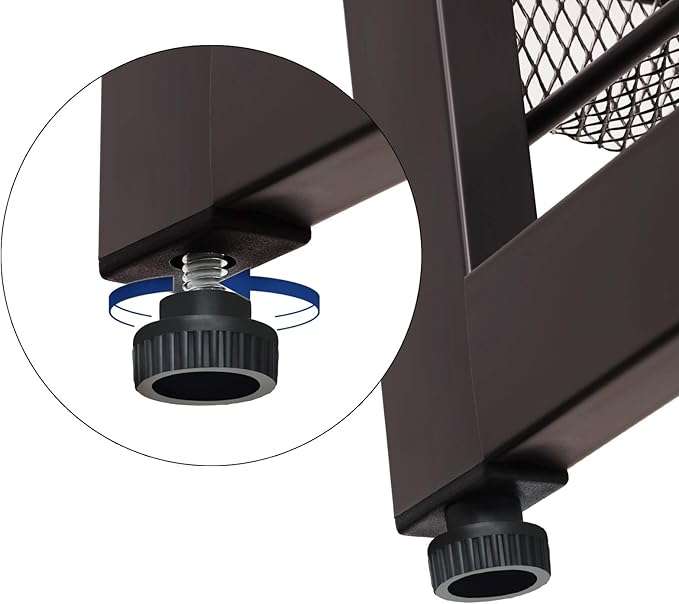 SONGMICS Shoe Rack, 6-Tier Shoe Organizer, Metal Rack for Garage, Set of 2, 3-Tier Stackable Shelf, with Adjustable Flat or Angled Shelves, 18-24 Pairs, Bronze ULMR03A-2-NeatNest