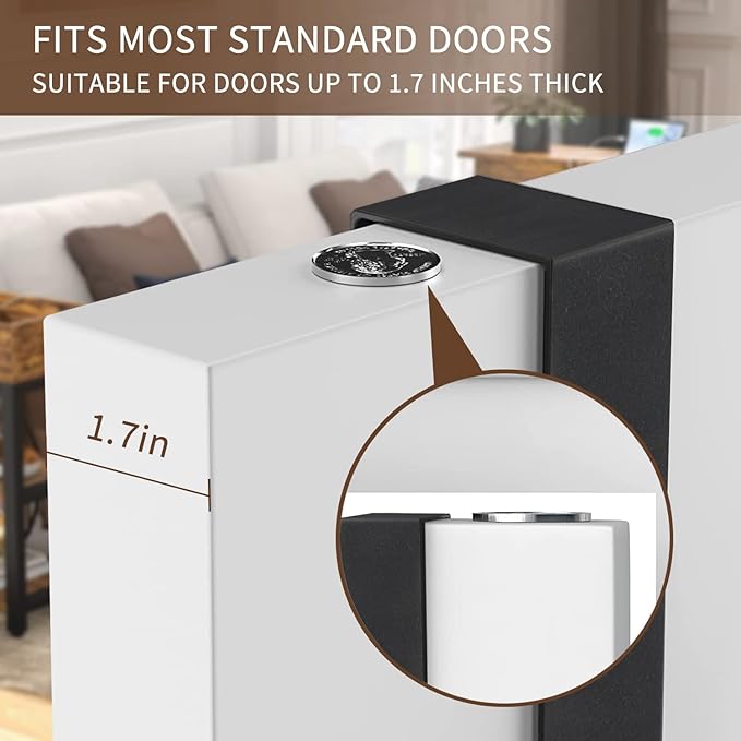 YINMIT Over The Door Hooks Organizer, Over The Door Hanger with Basket, Over The Door Towel Rack with 5 Metal Hooks, Over Door Hanger for Bathroom, Bedroom, Kitchen