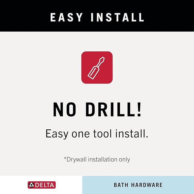 DELTA FAUCET 75935-SS Trinsic Wall Mounted Single Towel Hook in Brilliance Stainless Steel-NeatNest