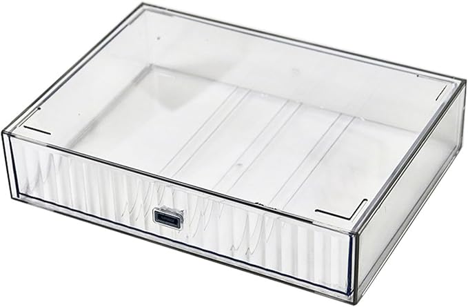 Desk Drawer Organizer, Stackable Office Supplies Desk Organizer, Plastic Plastic Storage Drawer, Desk Grocery Organizer For Stationery/Office Supplies (Clear, 1 Compartment)-NeatNest
