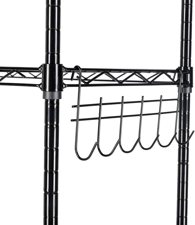 6 Tier Adjustable Storage Shelf Metal Storage Rack Wire Shelving Unit Storage Shelves Metal for Pantry Closet Kitchen Laundry