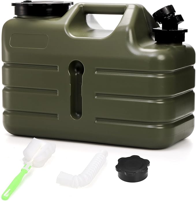 Dicunoy Water Container with Spigot, 3 Gallon Camping Water Storage Container, BPA Free Portable Thick Water Dispenser Tank Jug for Vehicle, Car, Outdoor, Hiking, Emergency, Hurricane Supplies-NeatNest