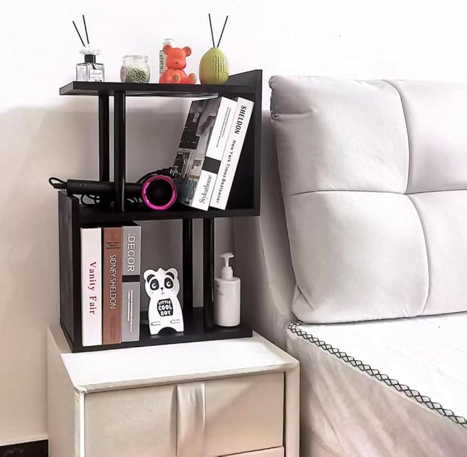 Desk Shelf for Top of Desk, Mini Cute Office Desk Desktop Storage Bookshelf White Versatility Organizers for Women, Kids-NeatNest