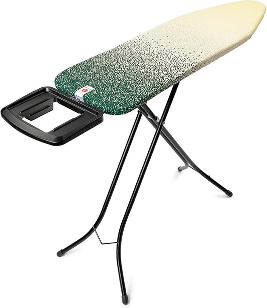 Brabantia - Ironing Board B – Solid Steam Iron Rest – Adjustable Height – Non-Slip Rubber Feet – 100% Fairtrade Cotton Cover with Foam Padding – Foldable – New Dawn – Size B (49 x 15 in)-NeatNest