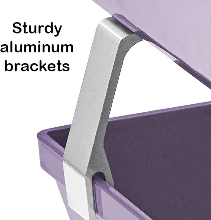 Acrimet Facility 2 Tier Letter Tray, Side Load, Letter Size/A4, Desktop File Organizer, Plastic (Solid Purple Color)-NeatNest