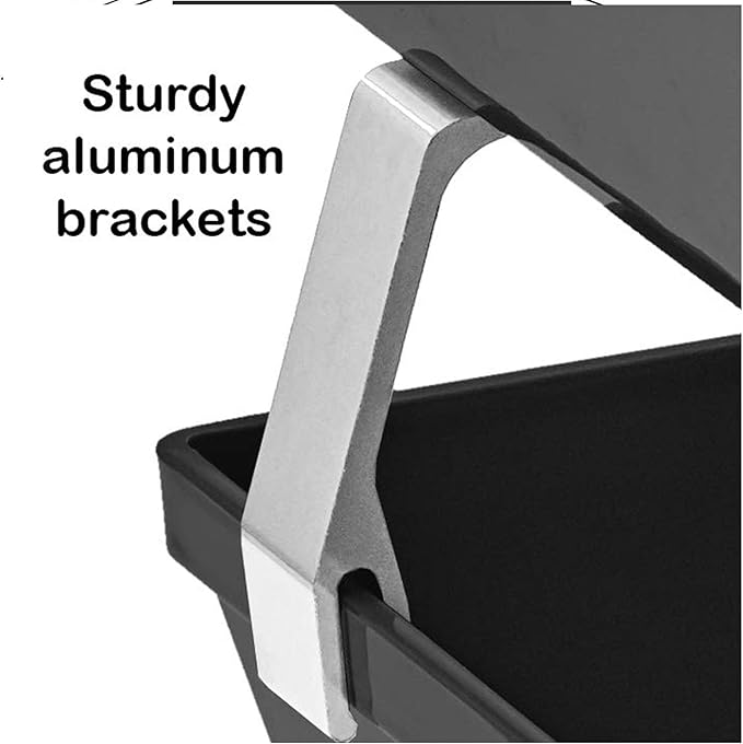 Acrimet Facility 2 Tier Letter Tray, Front Load, Letter Size/A4, Desktop File Organizer, Plastic (Black Color)-NeatNest