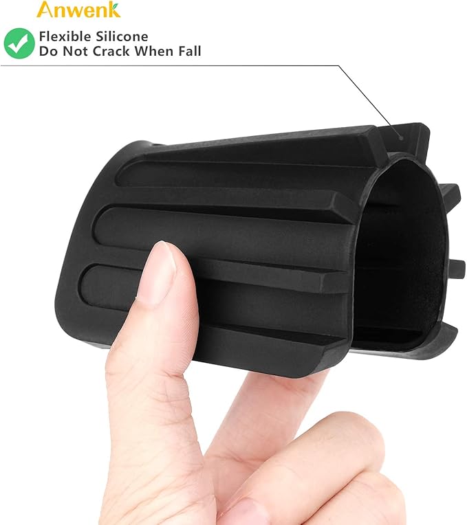 Anwenk Soap Dish for Shower Waterfall Soap Holder Soap Tray Soap Saver Drainer Flexible Silicone for Shower/Bathroom/Kitchen/Counter Top,Keep Soap Bars Dry Clean,Easy Cleaning-Black 1Pack-NeatNest