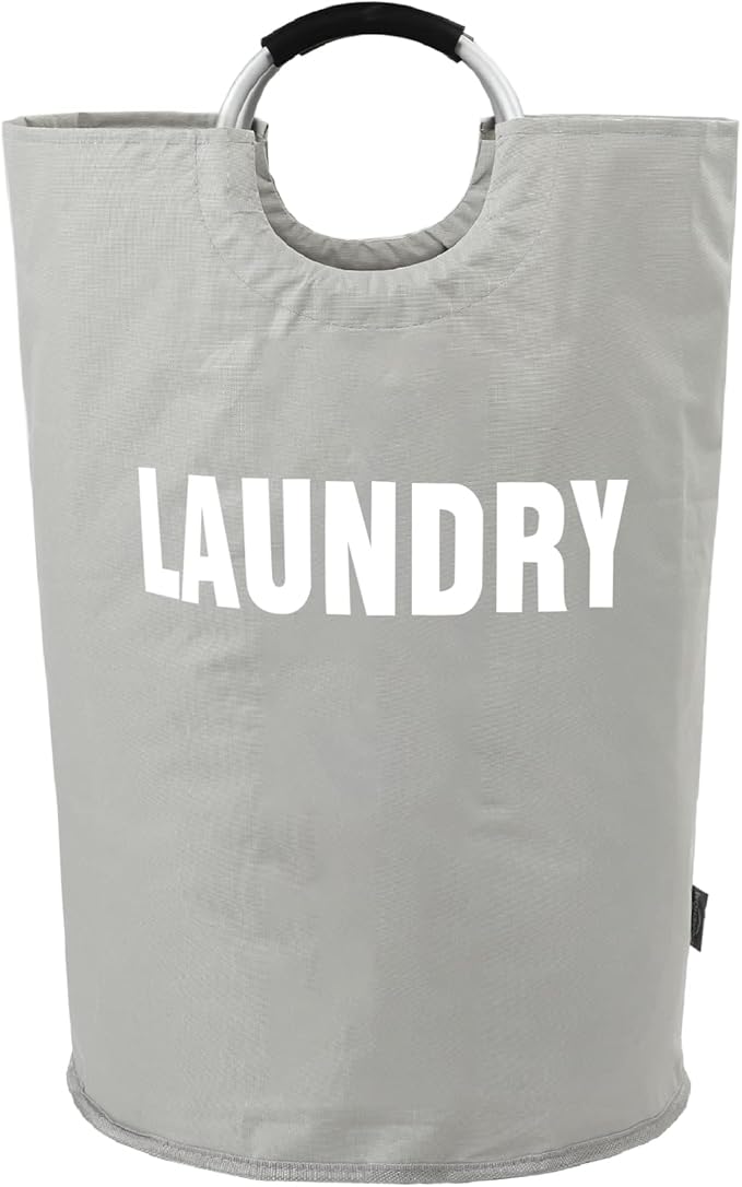 DOKEHOM 160L XX-Large Laundry Basket (7 Colors), Collapsible Laundry Bag, Foldable Laundry Hamper, Folding Washing Bin (Grey, XXL)-NeatNest