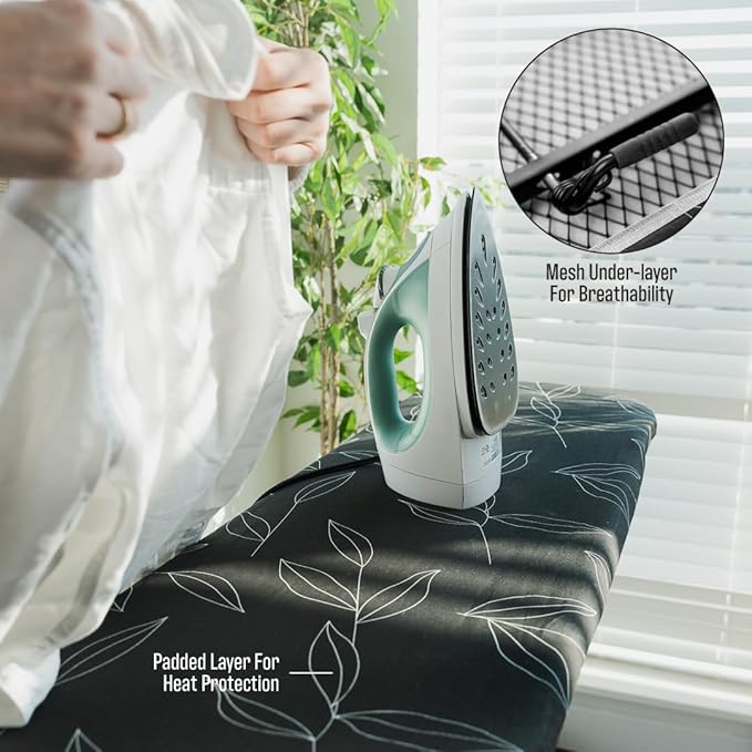 Iron Board - Standard Ironing Board - Full Size Ironing Board - Home Essentials - Sturdy Iron Table - Ironing Board by Brelle