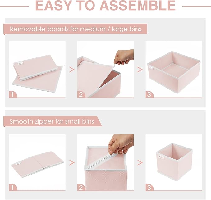 8 Pack Underwear Drawer Organizer, Drawer Organizer Clothes, Foldable Cloth Storage Box Closet Dresser Drawer Divider Organizer for Clothes, Scarves-NeatNest