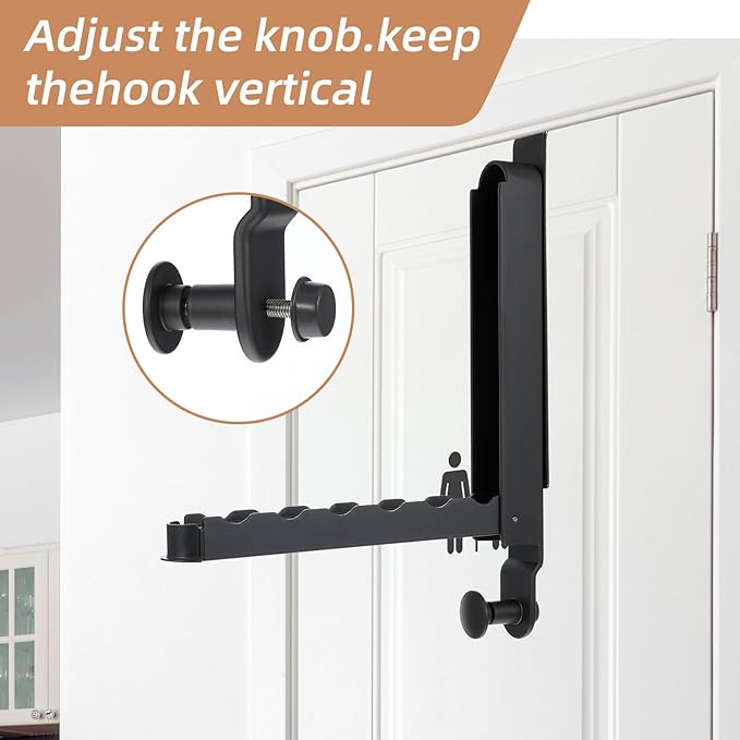 2 Pack Over The Door Drying Rack, Foldable Over The Door Hooks Hanger for Laundry Clothes Heavy Duty Door Organizer Rack Hanging Coat Rack Storage Hanger for Bedroom Bathroom Kitchen-NeatNest