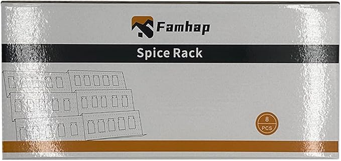 Famhap Spice Drawer Organizer, 8 Tier Expandable from 11.7" to 23.2" Seasoning Rack Tray Insert for Kitchen Drawers, Spice Rack Tray for Drawer/Countertop (Black)-NeatNest