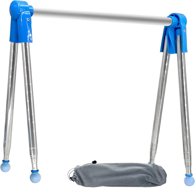 Foldable Telescopic Drying Rack, Adjustable Stainless Steel Clothes Hanger, Portable Laundry Rack for Indoor & Travel Use