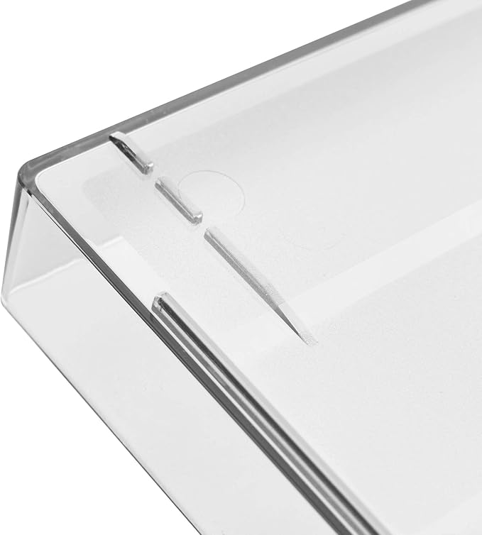 Acrimet Stackable Letter Tray Front Load, Letter Size, Plastic, Clear Crystal Color, 1 Unit-NeatNest