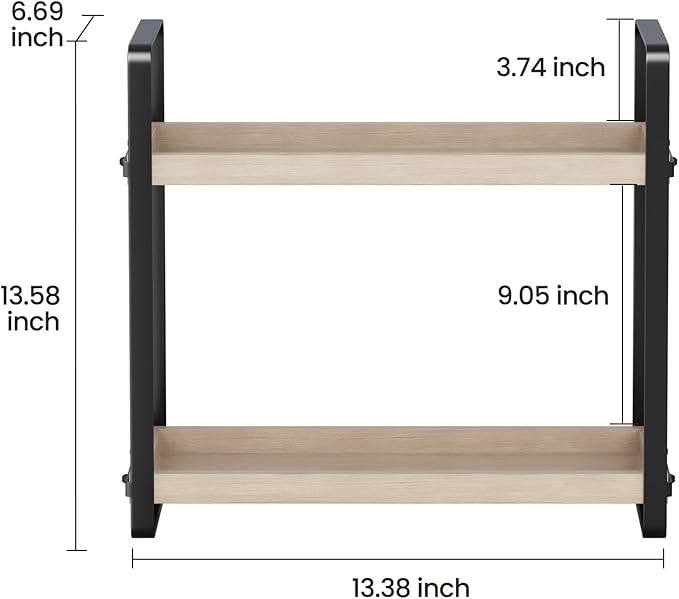 Bathroom Counter Organizer,Bathroom Countertop Organizer,Counter Shelf,Countertop Storage,Organization and Storage,Makeup Shelf,Sink Caddy(Burlywood 2 Tier)-NeatNest